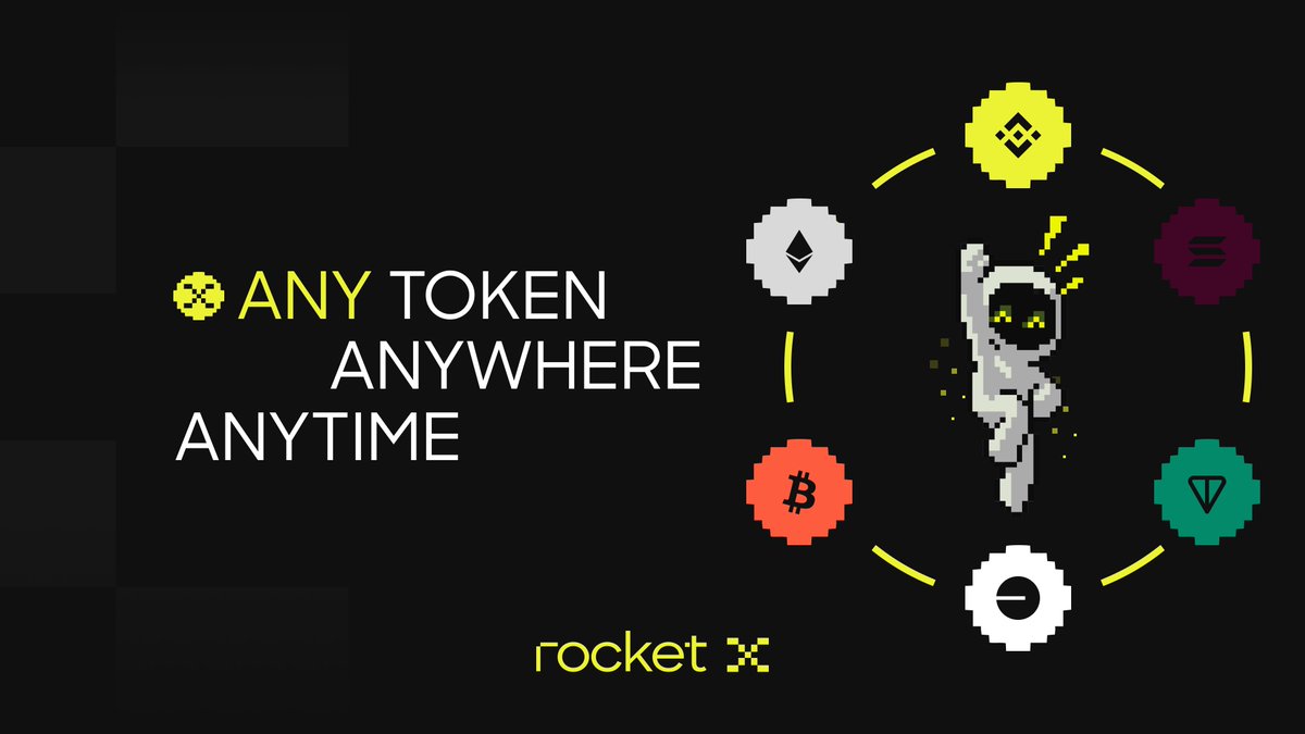 Every token you can imagine, every chain you can name, seamless swaps are at your fingertips. 🚀 

Empower yourself with total control over your assets today. 💥 

Try now 👇:
app.rocketx.exchange/swap

Any Token / Anywhere / Any Time. #JustRocketX $RVF