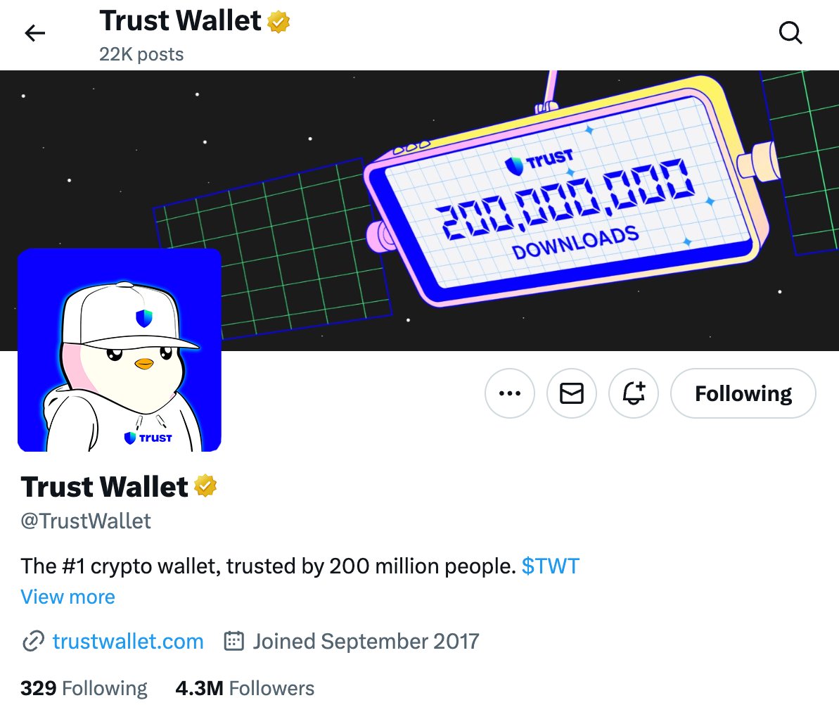 <a href="/TrustWallet/">Trust Wallet</a> you know how to look even better now 🐧