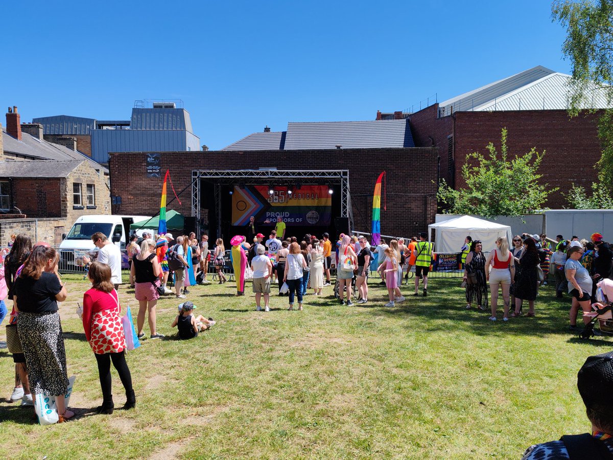 At Barnsley Pride today, part of Barnsley's Big Weekend.