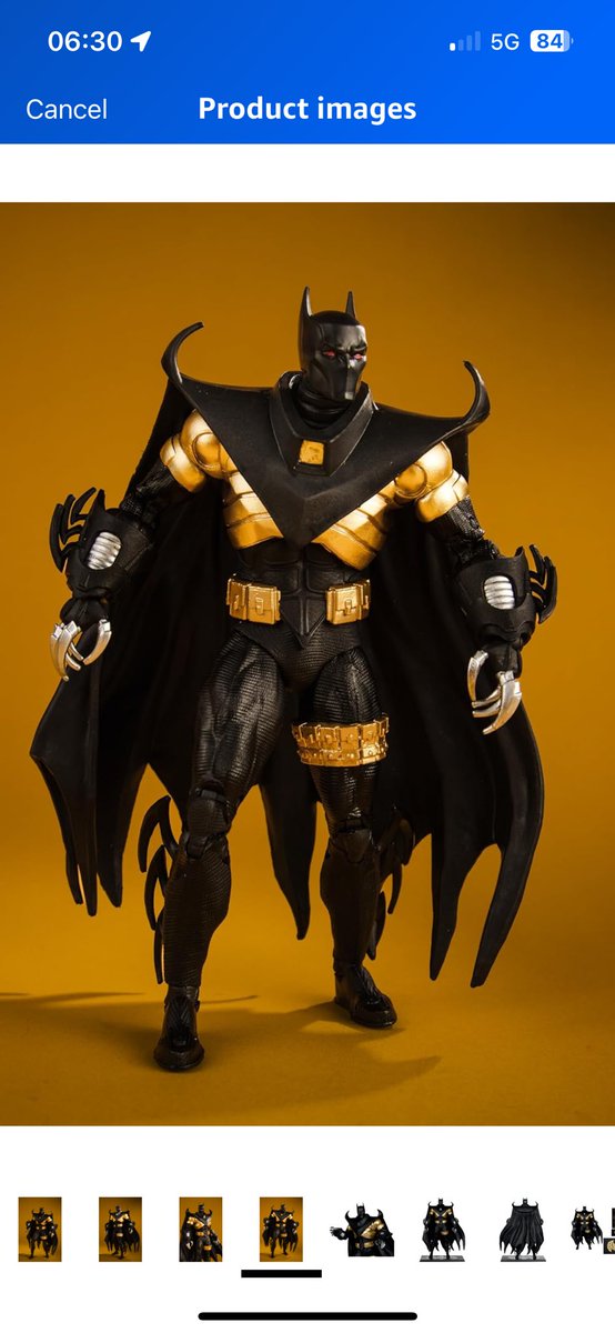 Hey <a href="/Todd_McFarlane/">Todd McFarlane</a> - any idea if we will get this in the blue and grey?  The gold is cool, but Knightfall/Knightmare is one of my favorite series ever…