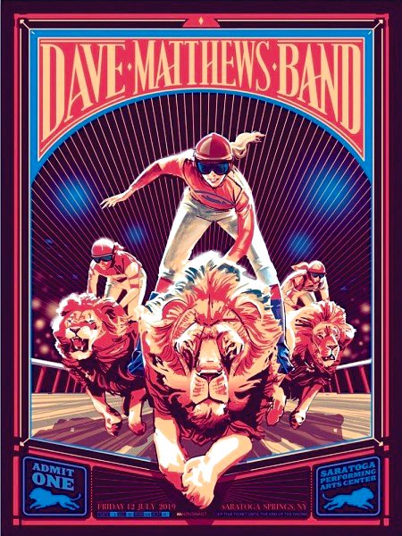 #DaveMatthewsBand 
Saratoga Performing Arts Center 
Saratoga Springs, NY 
7/12/19
