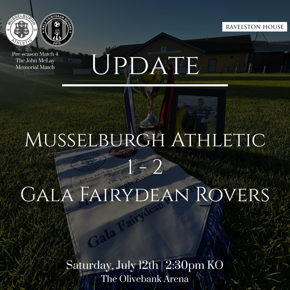 Goal. Musselburgh Athletic 1 - 2 Gala Fairydean Rovers

75 mins