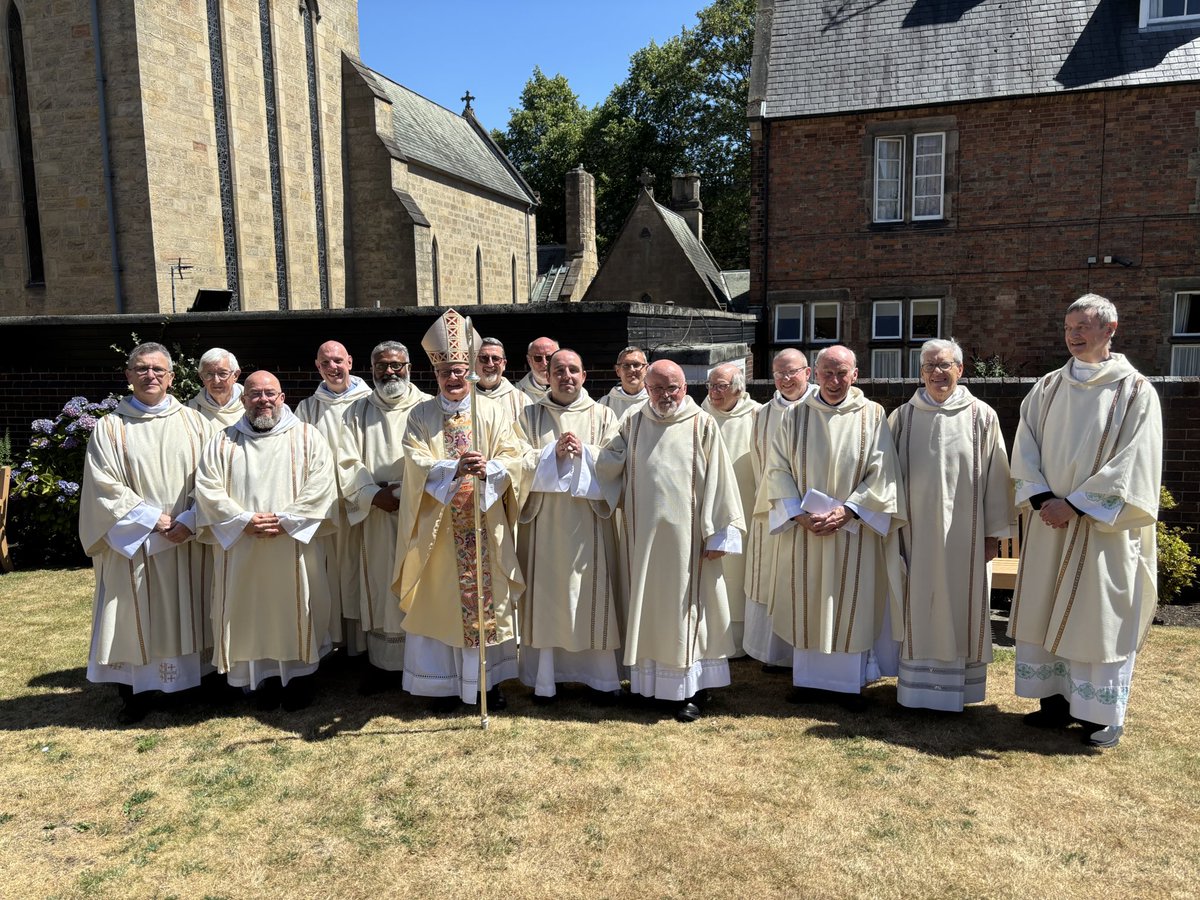 Today we celebrated in St Barnabas Cathedral the Ordination to the Permanent Diaconate of Andrew Hunt, &amp; also the Jubilee of Deacons,  so Andrew was surrounded by the prayerful support of many brother deacons as well as his wife, Hannah, daughter, Grace, &amp; wider family &amp; friends