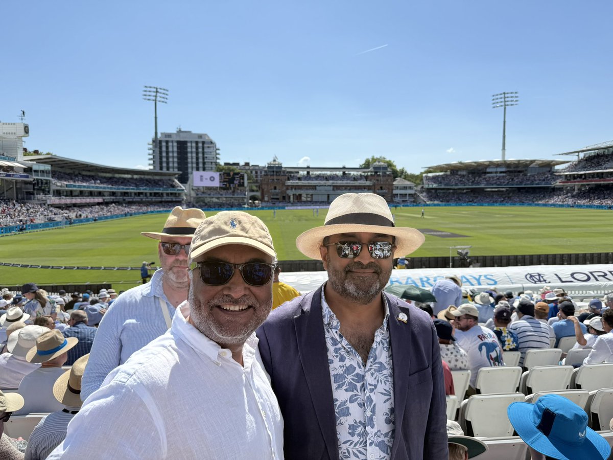 Wonderful who you bump into at Lords. Good to see solid BTOG representation.