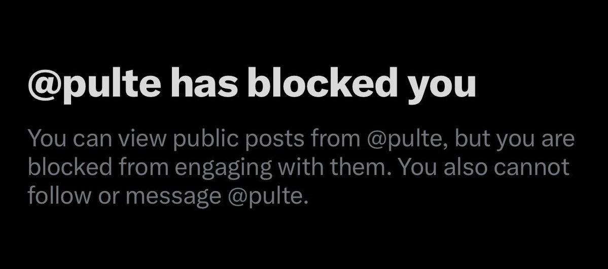 HomeLoanBill's tweet image. I’m starting a list (thread) of accounts whose block I wear as a badge of honor.
First on my list is @pulte!