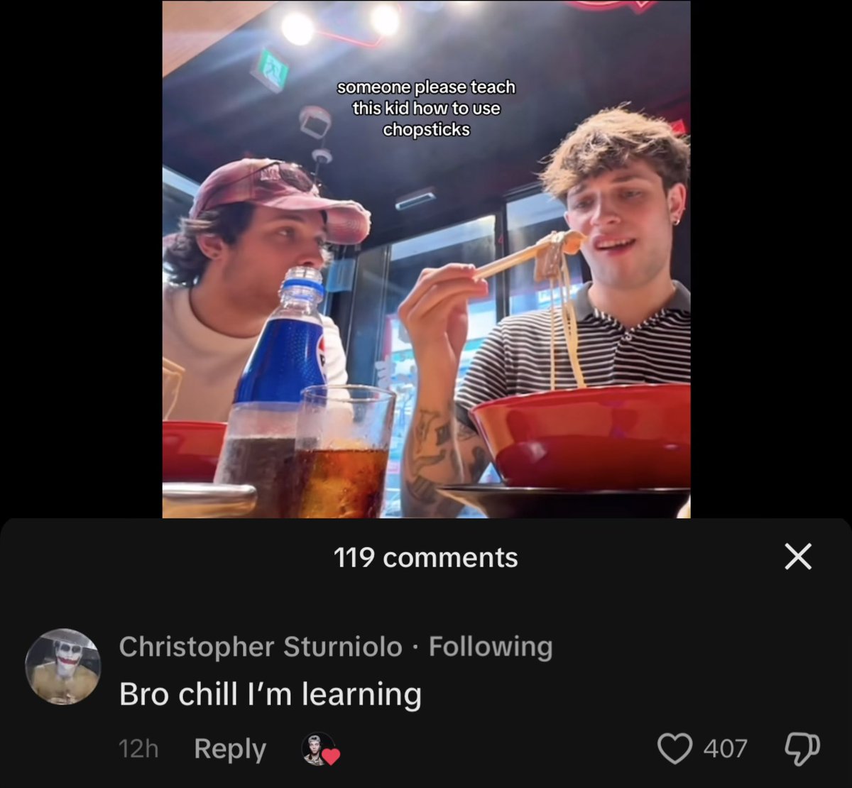 ttaylursturn's tweet image. “bro chill”💀