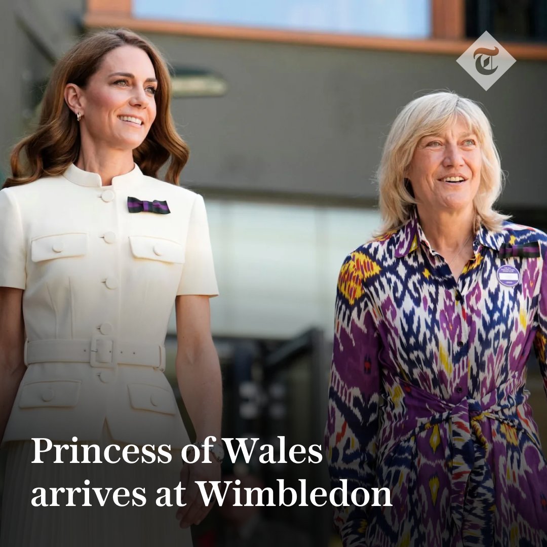 TelegraphRoyals's tweet image. The Princess of Wales has surprised guests at Wimbledon with an appearance ahead of the women’s singles final on Saturday.

Catherine is expected to present the trophy to the winner of women’s singles final⤵️
telegraph.co.uk/news/2025/07/1…