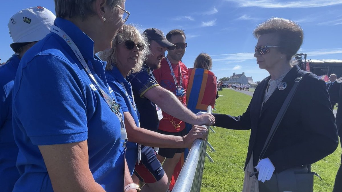 Roisin Gauson (@roshgauson) on Twitter photo HRH Princess Anne meets the Alderney Athletes - she spent a good 5 minutes talking with them ahead of the official opening ceremony. <a href="/ITVChannelTV/">ITV Channel News</a> #orkney2025 #alderney <a href="/visitalderney/">Visit Alderney</a> HRH Princess Anne meets the Alderney Athletes - she spent a good 5 minutes talking with them ahead of the official opening ceremony. <a href="/ITVChannelTV/">ITV Channel News</a> #orkney2025 #alderney <a href="/visitalderney/">Visit Alderney</a>