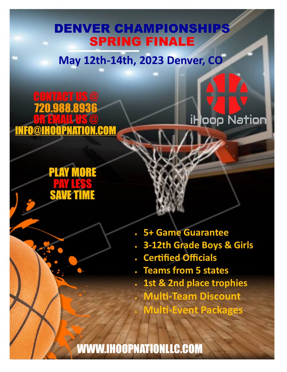 🏀iHoop presents - Summer Finale!!! 🏀 Closing Early 7/20 - mailchi.mp/ihoopnation/su…