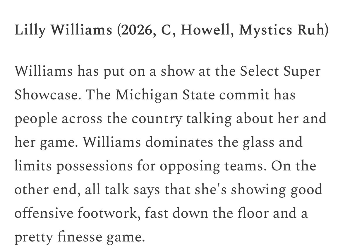 We see you Lilly!