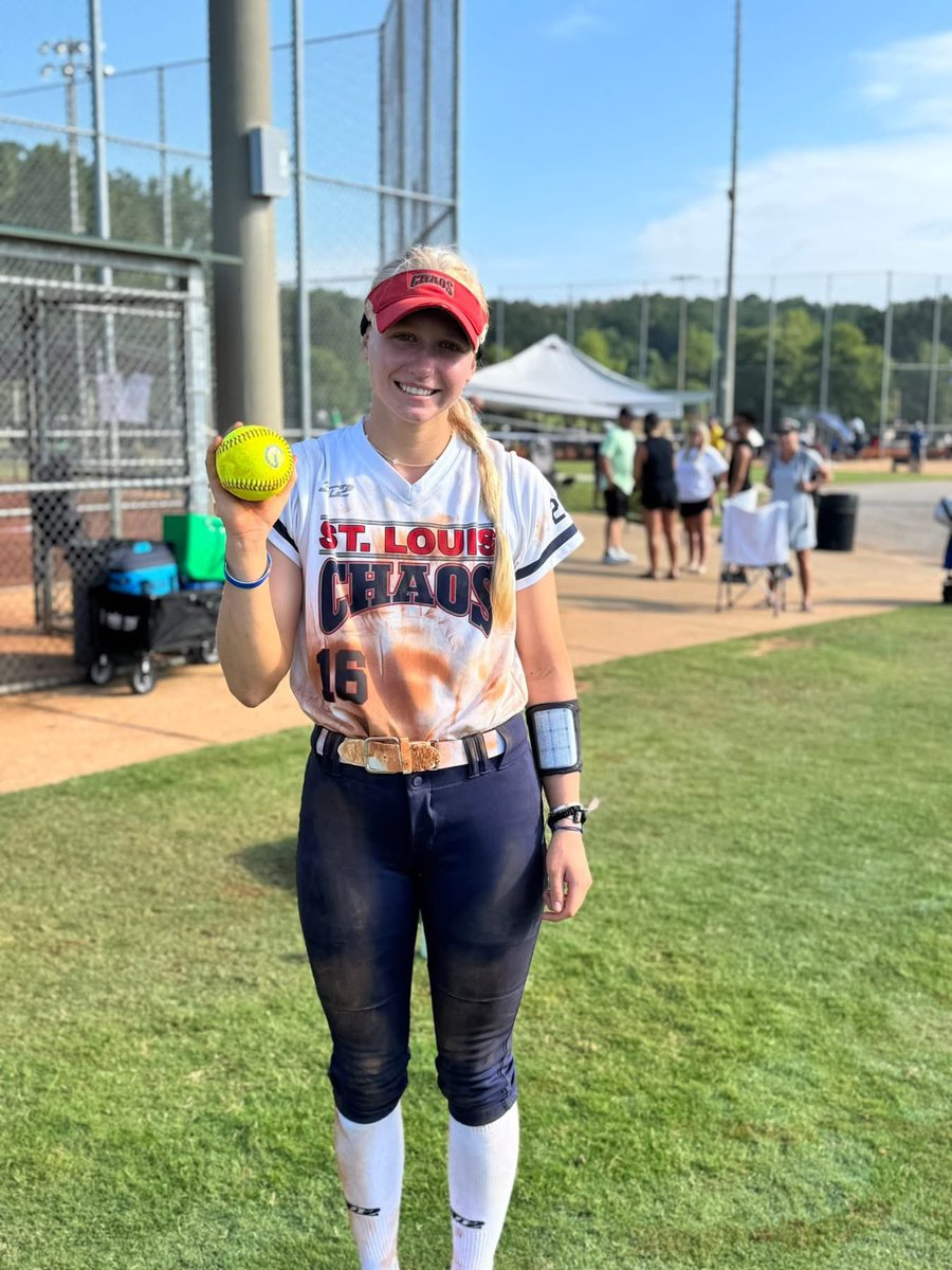 Finished pool play 4-0 out scoring our opponents 43-8! First bracket game is today at 7:40 pm EST.  MVP of the game was <a href="/SBU_Softball/">SBU Softball</a> commit  <a href="/2025JayR/">Jalaya Ries</a> for her timely plays in OF. A huge shoutout to 2027 <a href="/KayleighNiles/">Kayleigh Niles</a> for her grand slam! #ChaosUKnow  <a href="/StLChaos/">StL Chaos</a> <a href="/legacyshowcase1/">Atlanta Legacy Showcase</a>