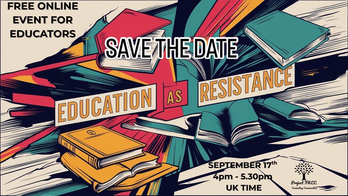 Are you new to teaching? Or maybe just looking for a new approach to the way you’ve been doing things?
Check out the next part of our Changing The Narrative series - #Education as #Resistance FREE online event 
Sign up ⬇️
docs.google.com/forms/d/e/1FAI…
