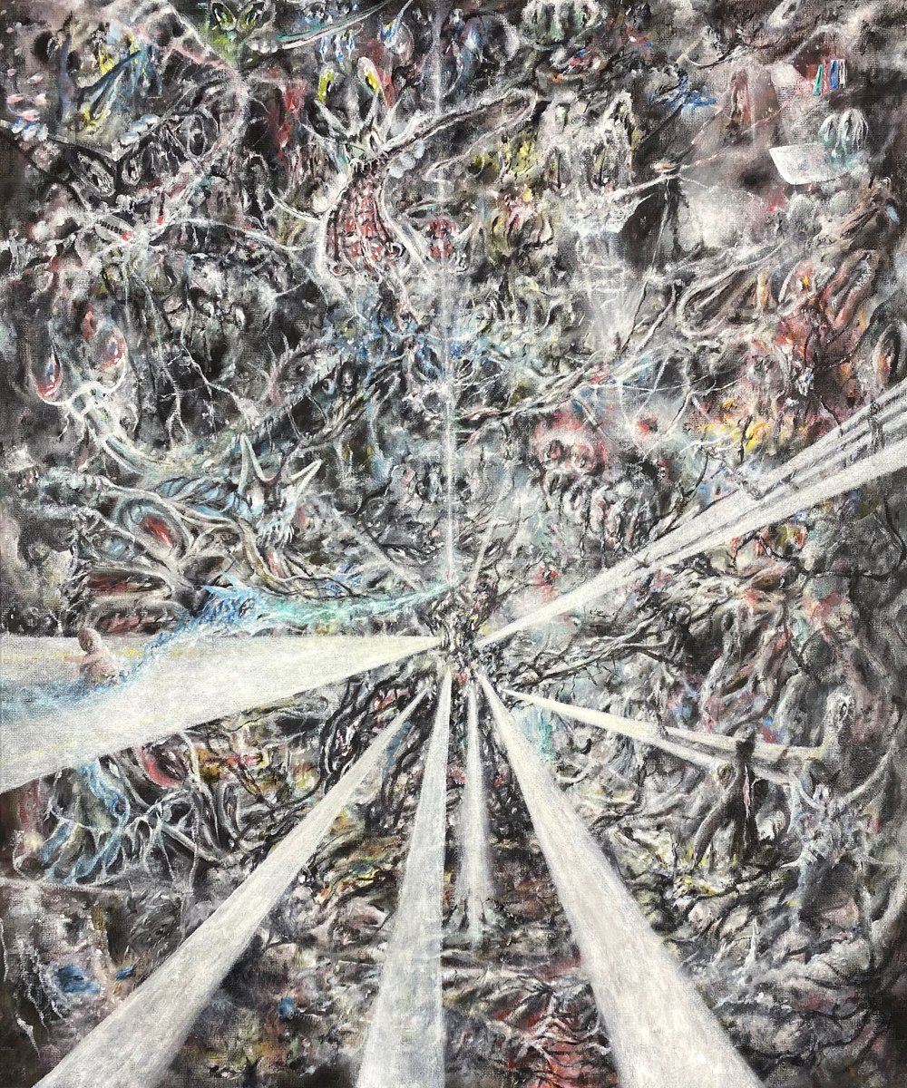 alexcclayton's tweet image. ‘mind’s eye’ oil painting
