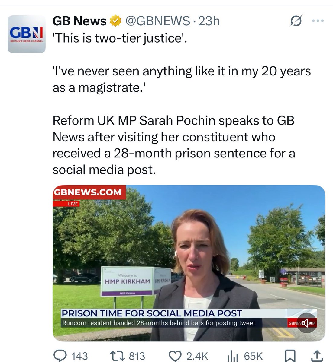 This man was not jailed “for a tweet”. He was jailed for inciting racial hatred.

The real horror this exposes about the justice system is that this MP was a magistrate, with the power to determine people’s liberty.

This is who it is suggested should replace juries.