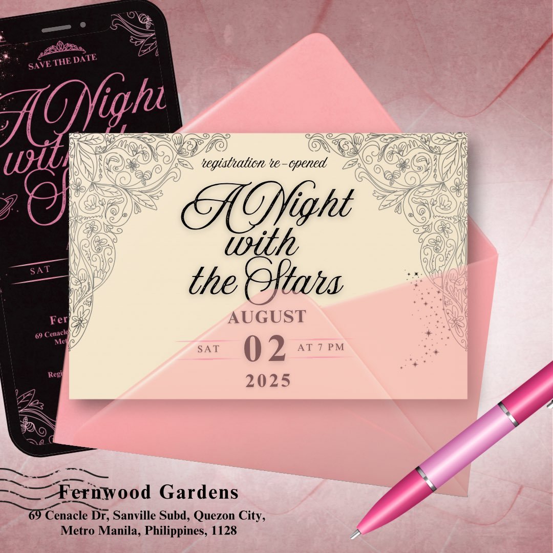 staceyfanspprt's tweet image. We are down to our last 29 Slots! 

Solo? With friends? or with your partner? 🤭 Kahit sino pa 'yan, join us! You'll surely enjoy the night with the stars and other blooms! Kaya register naaaaa 😁

📌 REGISTRATION FORM: tinyurl.com/sfsanwts

See you soon, Stars! 😻✨…