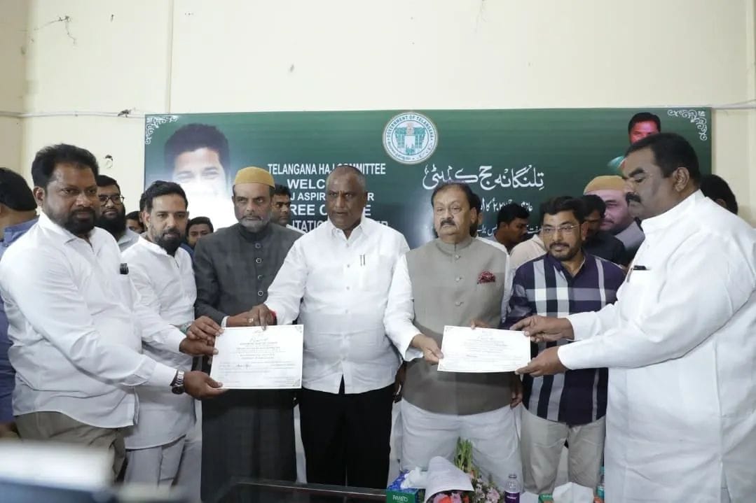 FaheemQureshinc's tweet image. Attended the inauguration of the Free Online Centre at Haj House, Nampally, Hyderabad, aimed at assisting pilgrims in submitting their Haj-2026 applications with ease.
The initiative was launched by Hon’ble Minister Sri @minister_adluri Garu and Telangana State Haj Committee…