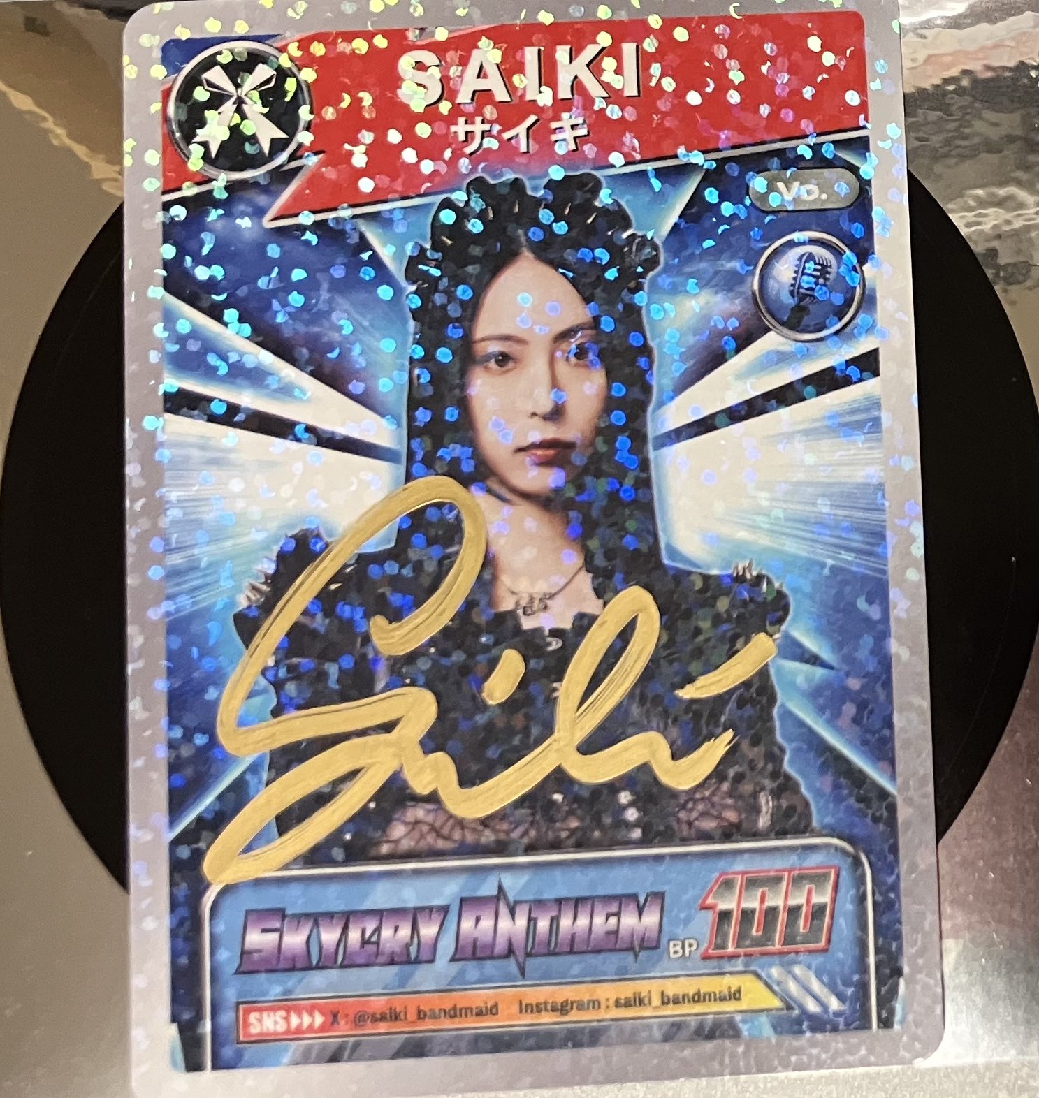 Band-maid 直筆サイン入りトレーディングカード SAIKI Band-maid 直筆サイン入りトレーディングカード SAIKIΩ