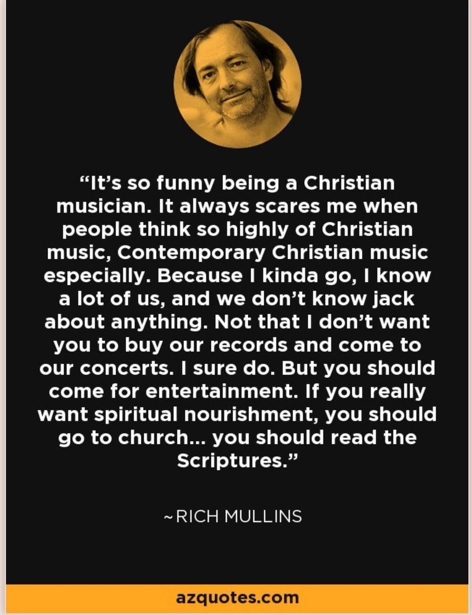 jreesebradley's tweet image. I love Rich Mullins and his story, and I get what he’s saying here. I still have a hard time with it though because if you don’t know jack about Christianity—why the heck did you pick Christianity to form your career around? And why are you giving mini sermons between songs? I’m…