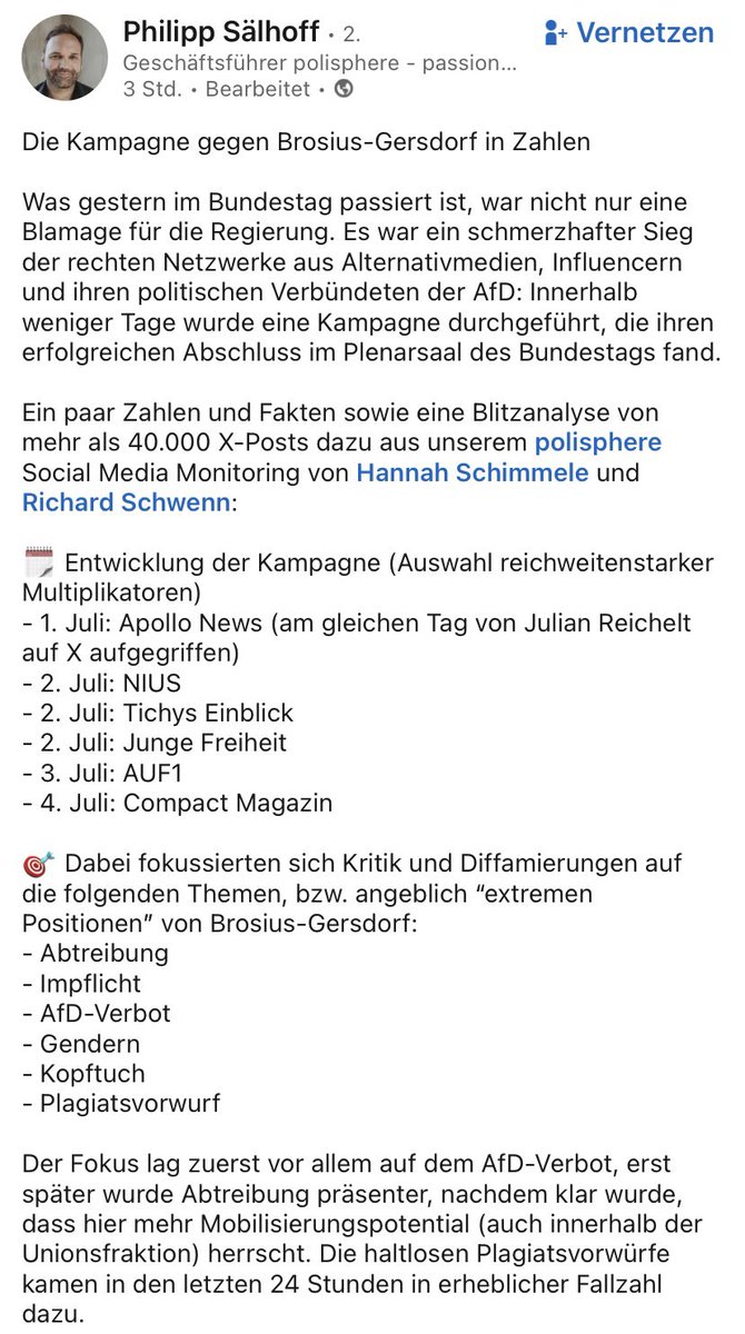 CW_PoWi's tweet image. Die Kampagne gegen #BrosiusGersdorf #Brosius_Gersdorf in Zahlen, aufbereitet von @polisphere.
&amp; jetzt sage noch einmal jemand, die Story hätte keine eindeutige Schlagseite.
#Bundesverfassungsgericht