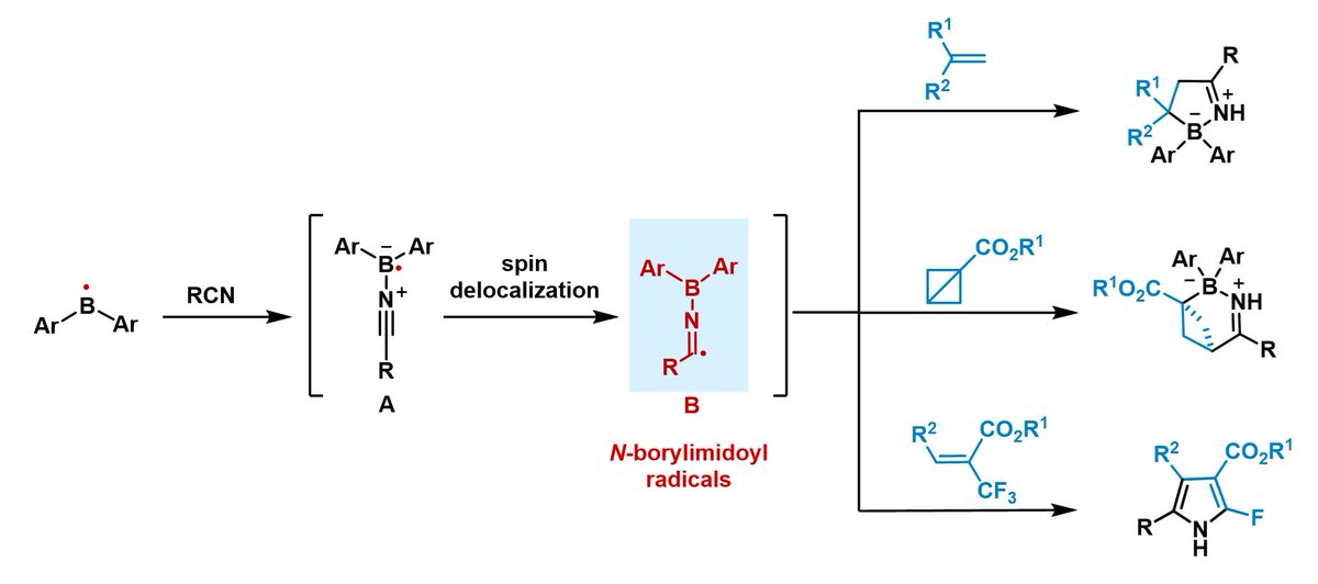 Juntao Ye (@juntaoye) on Twitter photo Congratulations to Yubing on his 2nd serendipitous discovery of a novel class of carbon-centered radicals—N‑borylimidoyl radicals, enabling rapid access to tetracoordinate boracycles and densely substituted 2-fluoropyrroles. <a href="/J_A_C_S/">J. Am. Chem. Soc.</a> pubs.acs.org/doi/10.1021/ja… Congratulations to Yubing on his 2nd serendipitous discovery of a novel class of carbon-centered radicals—N‑borylimidoyl radicals, enabling rapid access to tetracoordinate boracycles and densely substituted 2-fluoropyrroles. <a href="/J_A_C_S/">J. Am. Chem. Soc.</a> pubs.acs.org/doi/10.1021/ja…