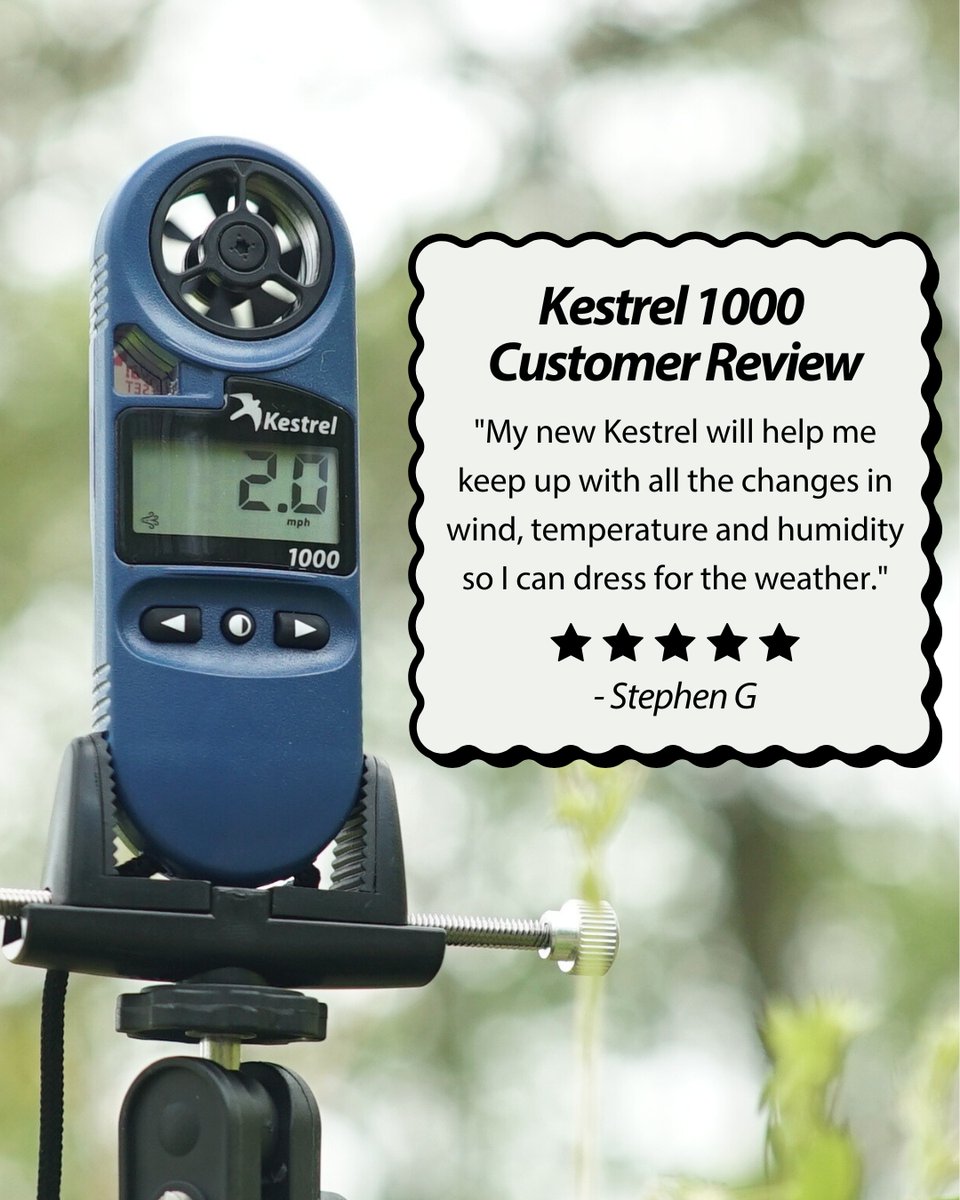 KestrelWeather's tweet image. Thank you for your review! ☀️ #KestrelWeather #Kestrel #WindMeter #Weather #Temperature