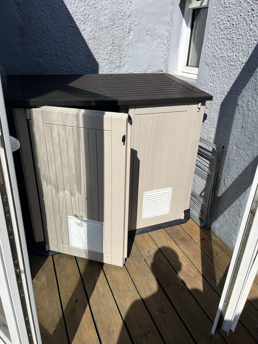 SamElliott89's tweet photo. So I’ve finally started the tortoise outdoors house &amp; have put vents onto it. https://t.co/0GfNsDFgaL