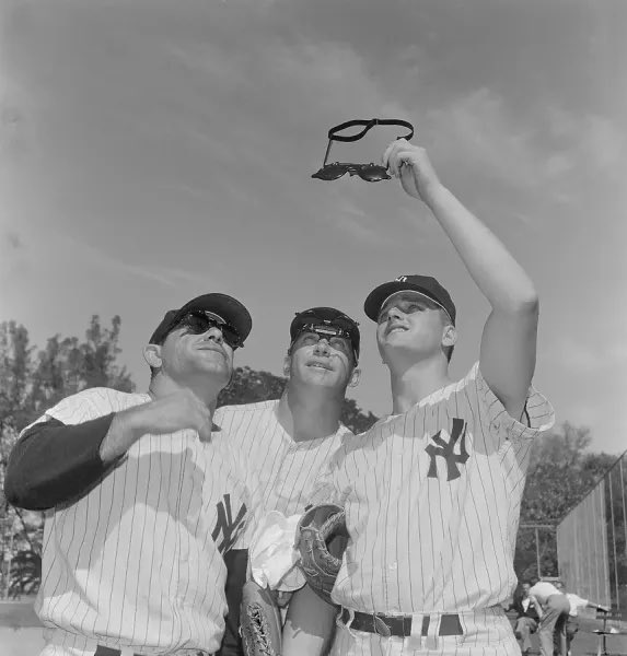 YogiBerraMuseum's tweet image. It’s another hot one out there today! If you need a break from the heat, visit us from 12-5pm this weekend. Stay cool 😎 #Yankees #MLB