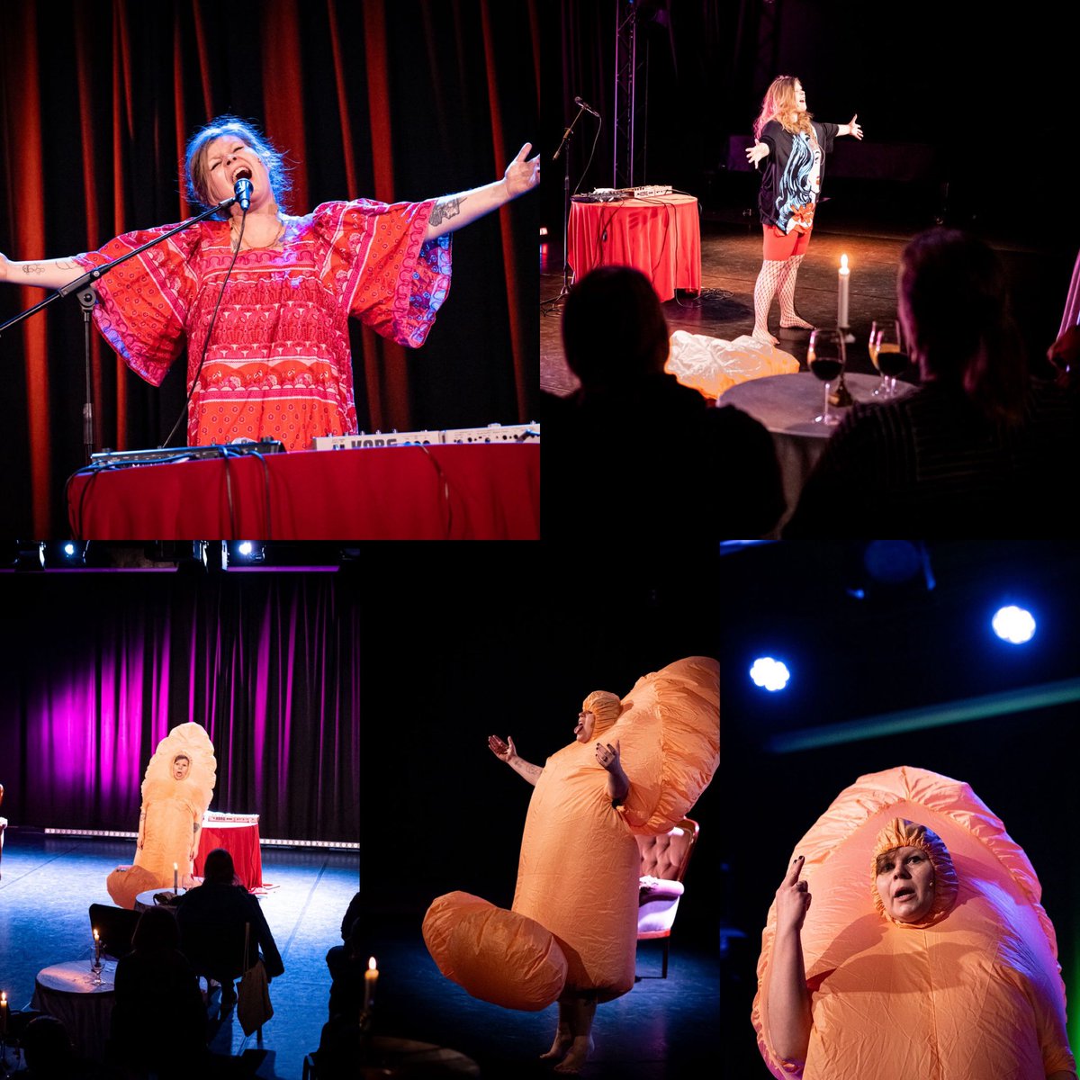 Salla Markkasen Ruumiinosalauluja Iisalmen Raatihuoneella tänään la 12.7. klo 20 osana Iisalmi Pride tapahtumaa. Teos on KokoTeatterin kiertueohjelmistoa! <a href="/koko_teatteri/">KokoTeatteriOfficial</a> 
#ruumiinosalauluja
#sallamarkkanen
#iisalmipride
#kokoteatteri