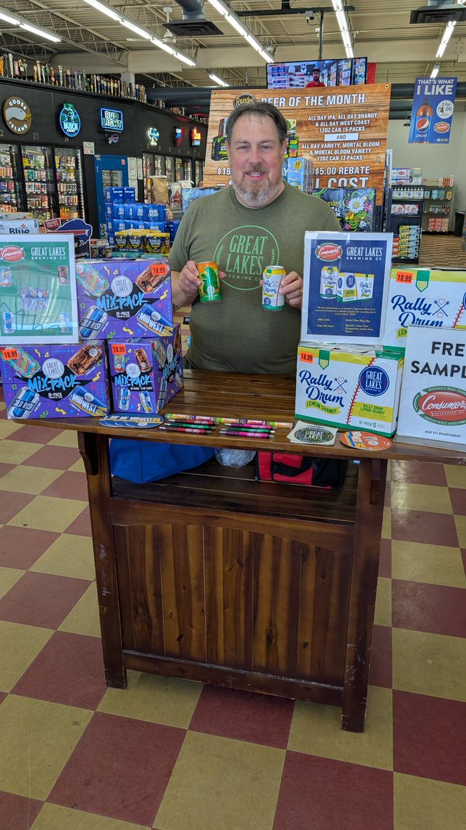 ConsumersBeer's tweet image. Thirsty? We have a tasting with Great Lakes at our Sheridan Dr. location from now until 1:00pm!