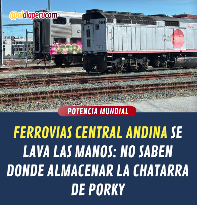 #HECHOS: Nuevos problemas respecto a los trenes comprados en forma de donación por el alcalde de #Lima (conocido por sus chupes como Porky). Ferrovías Central Andina afirmó que solo almacenará los trenes de forma temporal y no se compromete a su cuidado

#TAG: Rafael López Aliaga