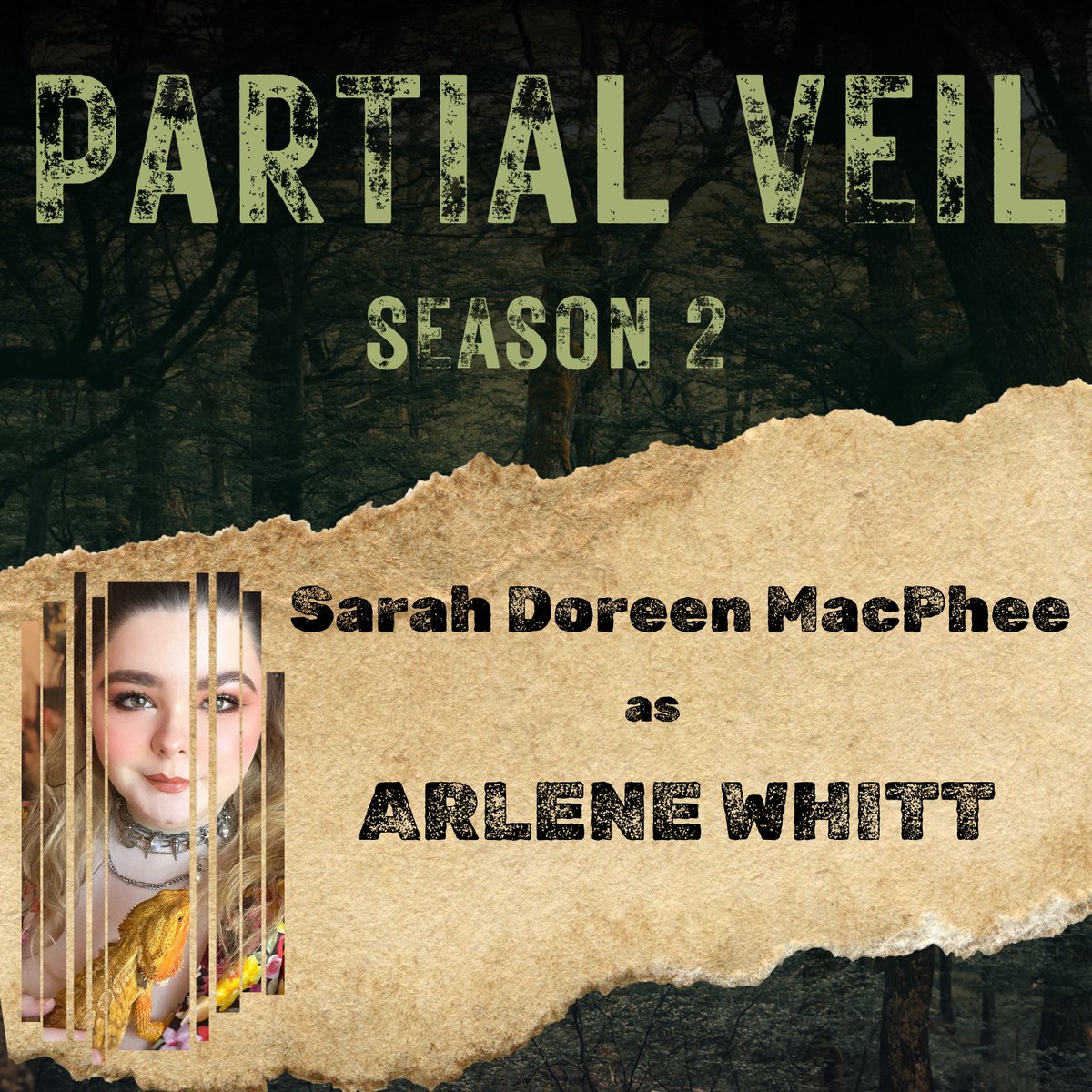 The extraordinary Sarah Doreen MacPhee returns to Baron, ND in season 2 of Partial Veil to settle some unfinished business. 🌳🖤🍄🖤🌳

#podcast #audiodrama #folkhorror #eldritchhorror #fiction #fictionpodcast #psychologicalhorror #thriller #northdakota #indiepodcast #indie