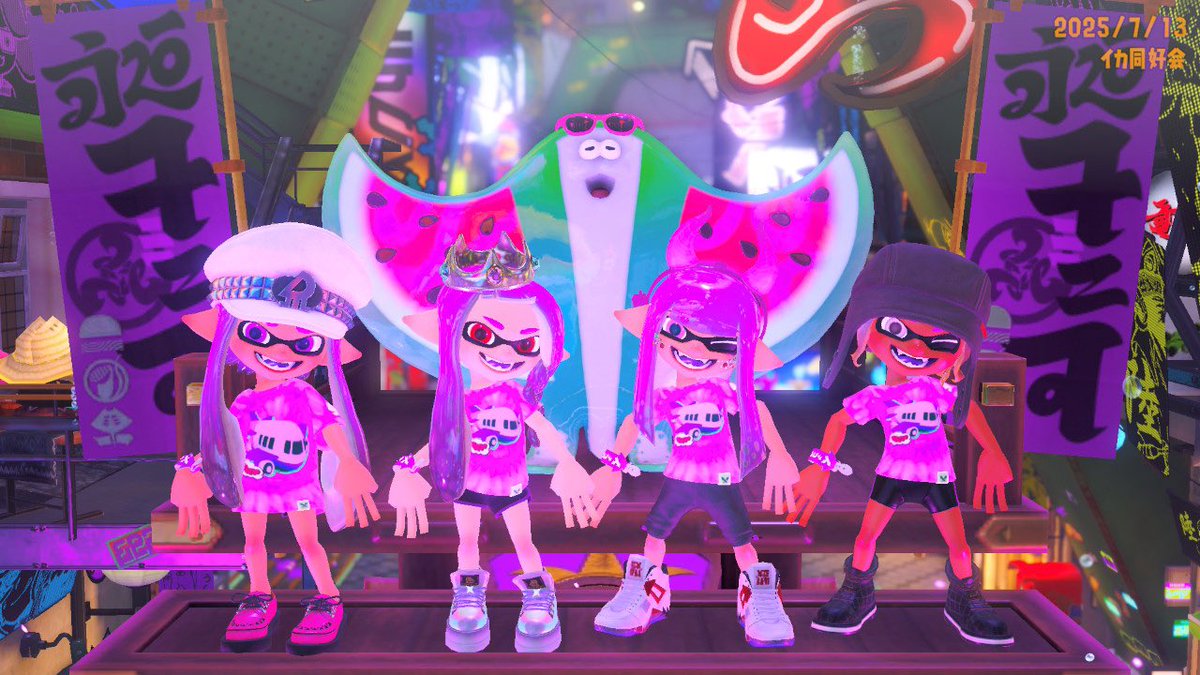 小さいお神輿ひさしぶりでカワイイ！！
🍉マンタローカワイイ！