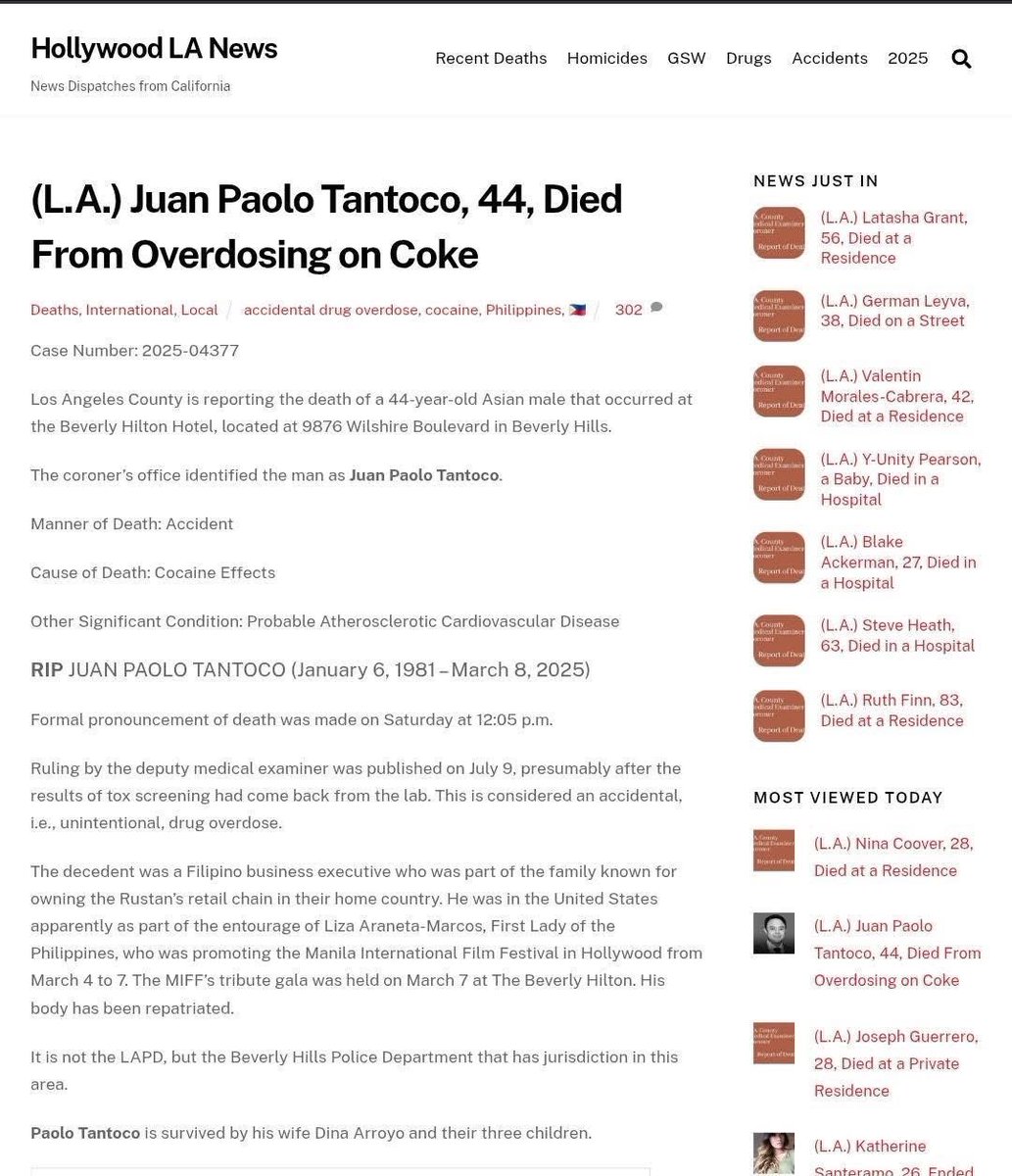 iSabongera's tweet image. CONFIRMED!

Kasama si Liza Marcos while namatay yong may-ari ng Rustans dahil sa druga.

Read: facebook.com/share/p/1CVScr…