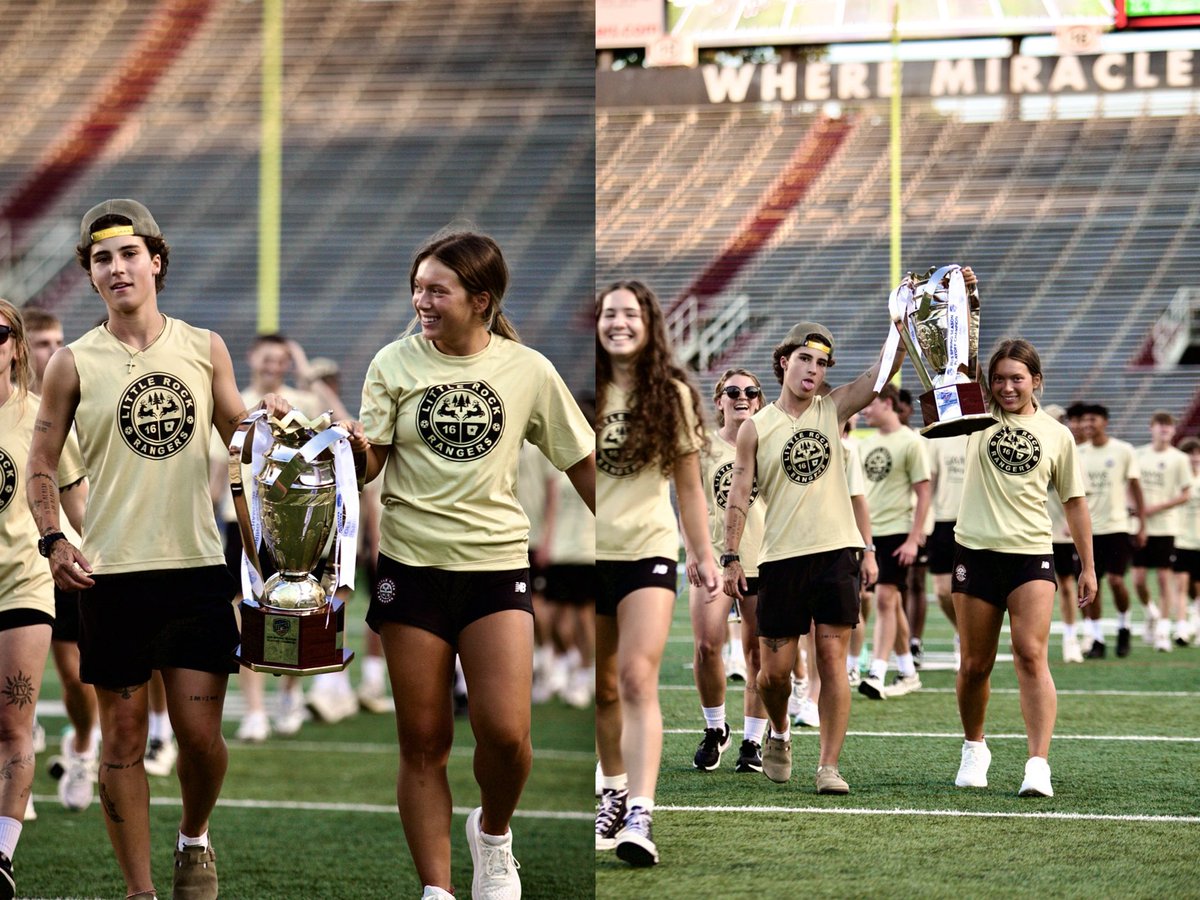 Celebrating our Rangers Women at our <a href="/lrrangers/">Little Rock Rangers</a> halftime for their undefeated 2025 season run &amp; earned Division Championship 🏆 title! 

We. Are. So. Back. 
And with a renewed purpose and passion to build a clear &amp; authentic Path 2 Pro for women’s soccer in Little Rock &amp; AR. 🦌