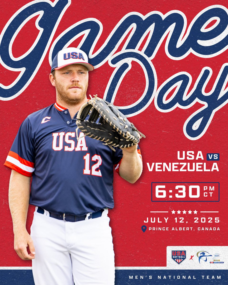 USA Softball Menโs National Team (@usasoftballmnt) on Twitter photo ๐ฐ๐โ๐ ๐ฎ๐จ๐ด๐ฌ ๐ซ๐จ๐ ๐ฆ
๐บ๐ธ vs ๐ป๐ช
โฐ 6:30pm CT | ๐ฒ go.usasoftball.com/25mwc
#SoftballWorldCupM | <a href="/WBSC/">WBSC โพ๐ฅ</a> ๐ฐ๐โ๐ ๐ฎ๐จ๐ด๐ฌ ๐ซ๐จ๐ ๐ฆ
๐บ๐ธ vs ๐ป๐ช
โฐ 6:30pm CT | ๐ฒ go.usasoftball.com/25mwc
#SoftballWorldCupM | <a href="/WBSC/">WBSC โพ๐ฅ</a>