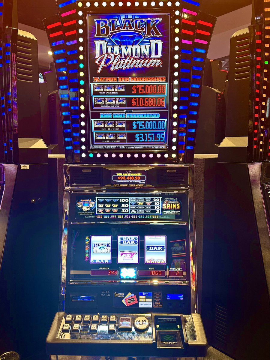 SaracenCasinoAR's tweet image. 💎 $93,418.28 💎
Black Diamond Platinum came through last night with the sparkle AND the stacks! Congrats to the winner!!