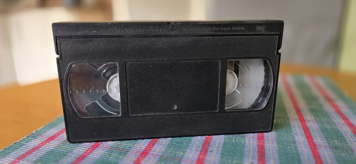 Kids now will never know the pain of having to rewind one of these after watching it.