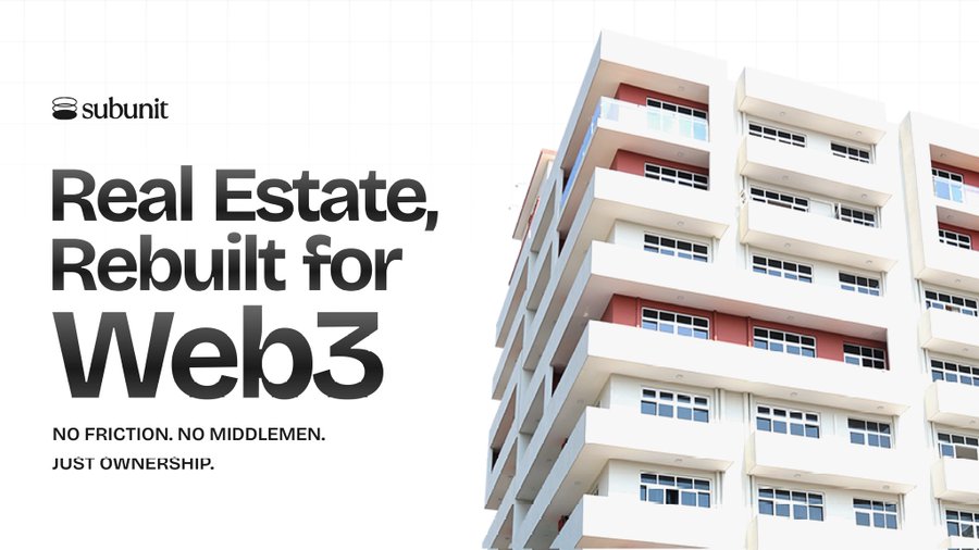 Lady_Aysher's tweet image. 🏠 Ever wanted to invest in real estate without needing a lot of money?

@Subunit_xyz makes it easy.
✅ Buy small shares of real estate
✅ Earn passive income from rent
✅ Vote on how properties are managed
✅ All on the blockchain – safe and transparent

#Subunit #RealEstate