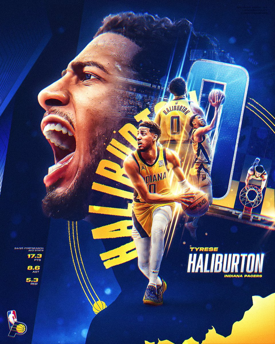 Kingxdesign's tweet image. Tyrese Haliburton w/ @liamxbradley 

#smsports #pacers
