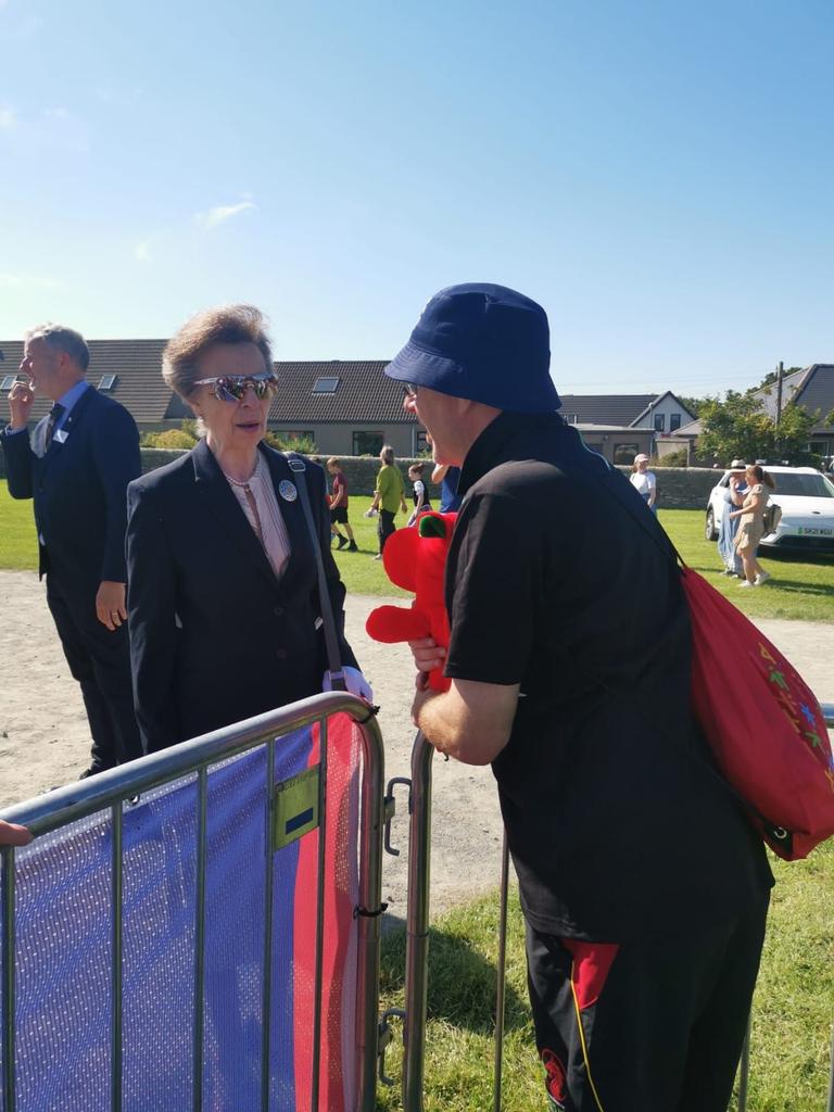 The Princess Royal has arrived in Orkney to officially open the 20th International Island Games ✨ 

📸 Roisin Gauson/Mersea to Jersey