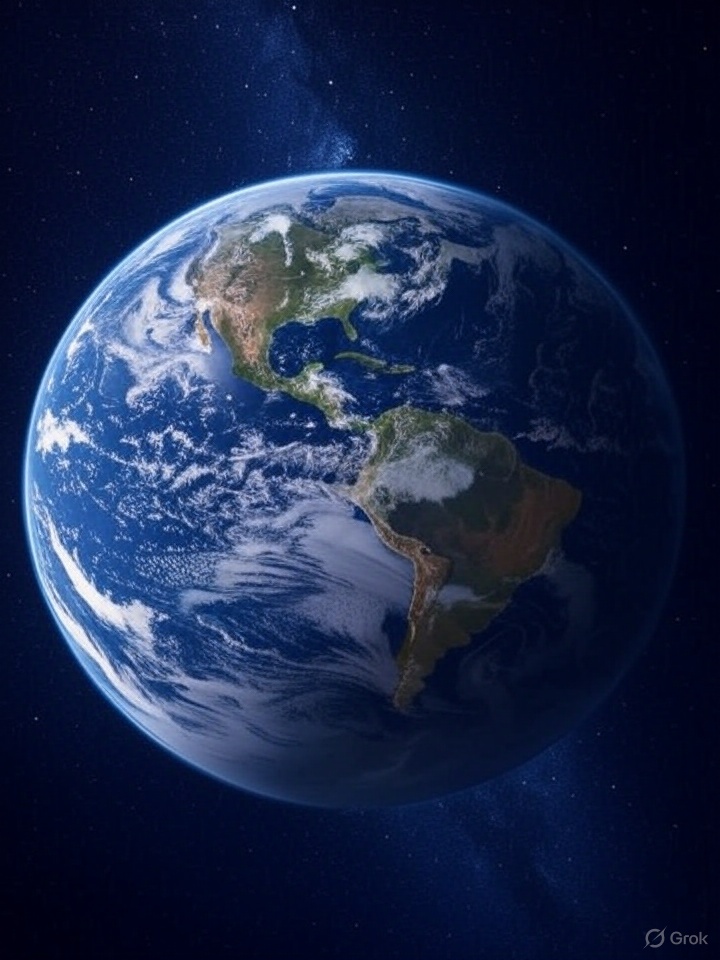 petergoeman_'s tweet image. "Grok, give me a picture of what a flat earth looks like."