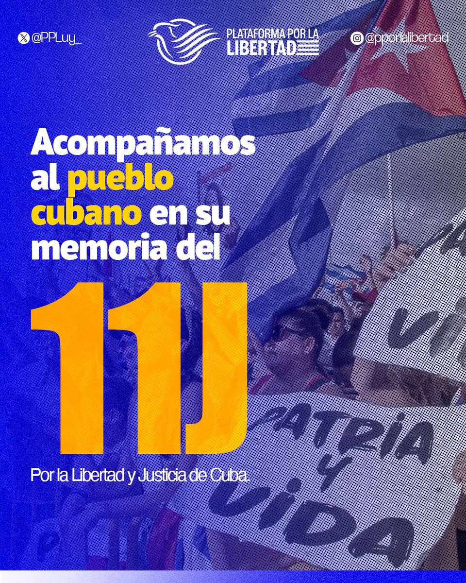 🇨🇺 | Acompañamos al pueblo cubano en su memoria del 11J.

Nuestro silencio traicionaría a quienes alzaron la voz por la libertad.