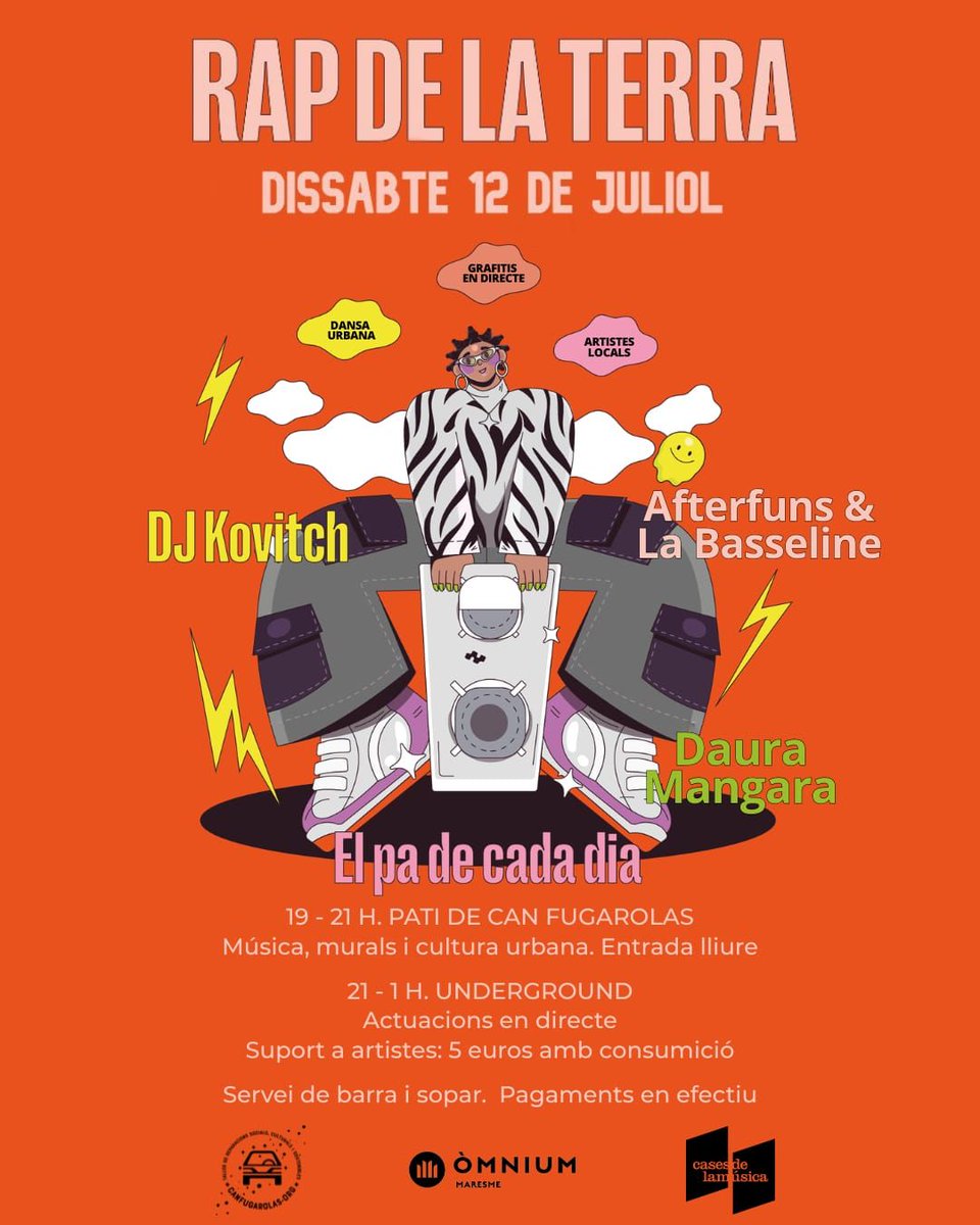 omniummaresme's tweet image. 🔊 ACTUALITZACIÓ! Per l&apos;alerta meteorològica i la seguretat de públic i artistes d&apos;altres poblacions, anul·lem l&apos;activitat de tarda. 

🎵 Començarem a les 21.30 h amb sopar i les actuacions en directe.
Us hi esperem!

⚠️ Continuarem pendents del temps i de possibles indicacions.