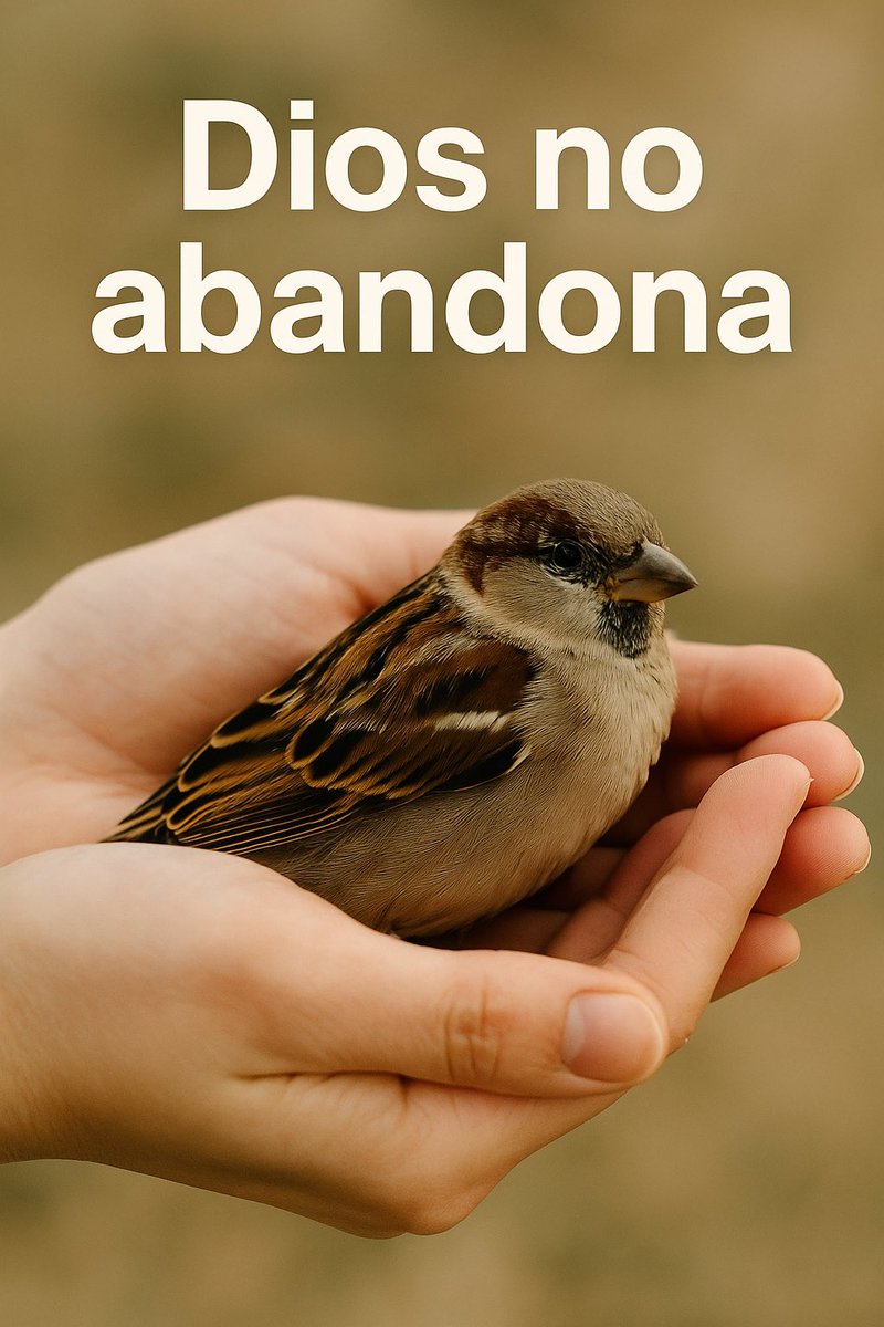 padolfolc's tweet image. Jesús no promete que no habrá dolor, pero sí asegura algo aún más grande: que el Padre nunca te abandona. Ni un gorrión cae al suelo sin que Él lo sepa, ¡y tú vales infinitamente más! 
Él te cuida, te acompaña y te protege, aunque no lo veas. Su Providencia no es magia: es Amor…