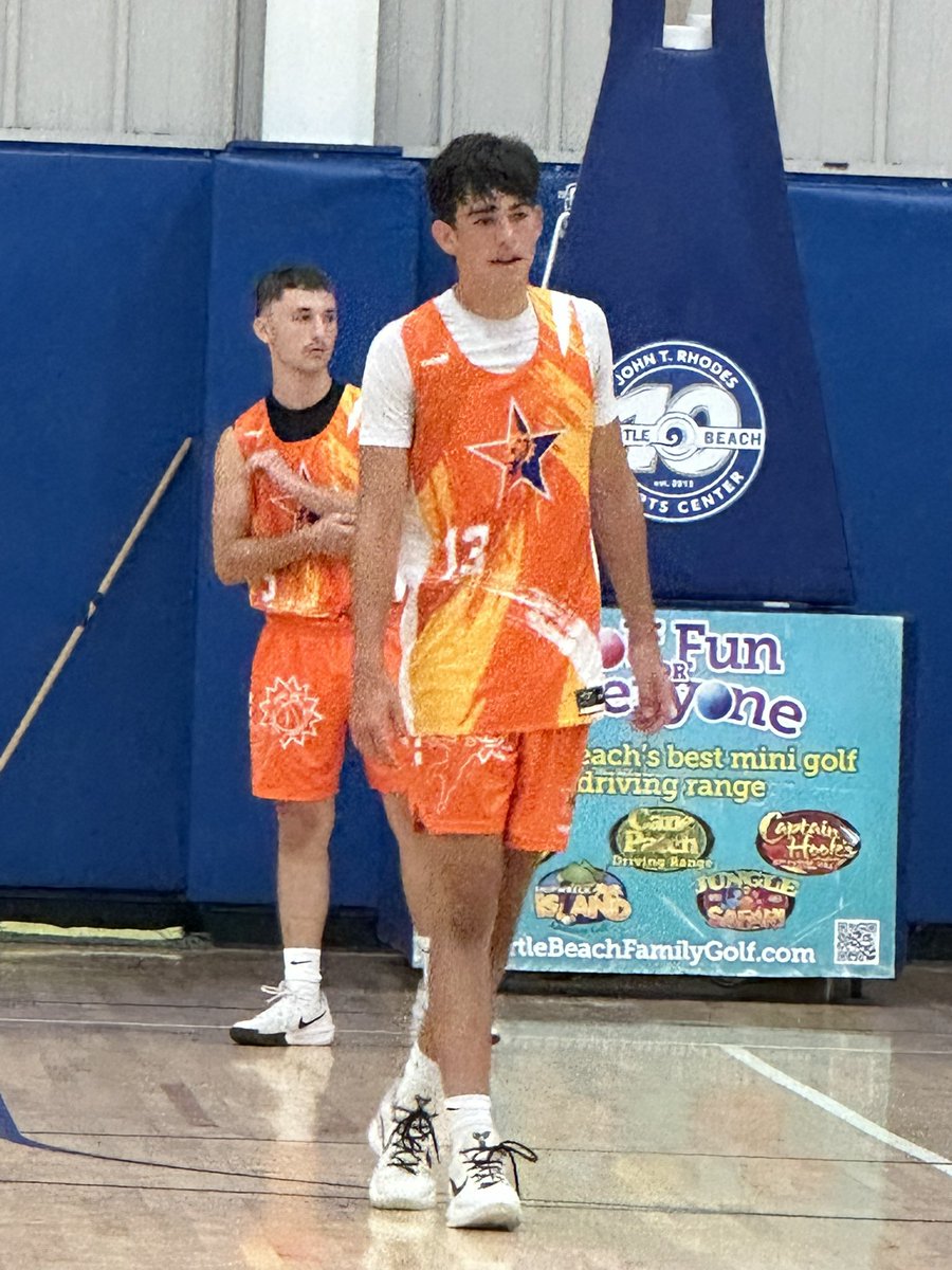 Like the potential/development of Big Shots Elite Blue Chips 2028 wing Ayden Spence - good spot up shooter w range &amp; can go off the bounce to finish in the paint. One to watch! #BIGSHOTS #MyrtleBeachLive 2