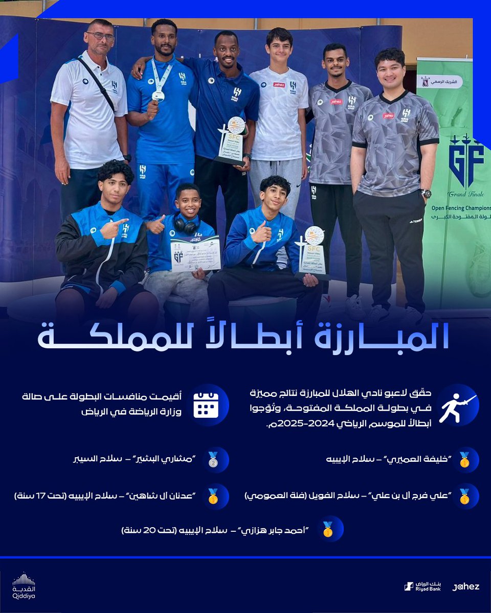 🤺المبارزة أبطالاً للمملكة

مبروك 👏