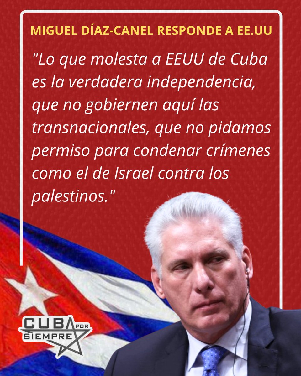 🇨🇺 Presidente Miguel Díaz-Canel responde ante las sanciones de EE.UU #CubaEstáFirme