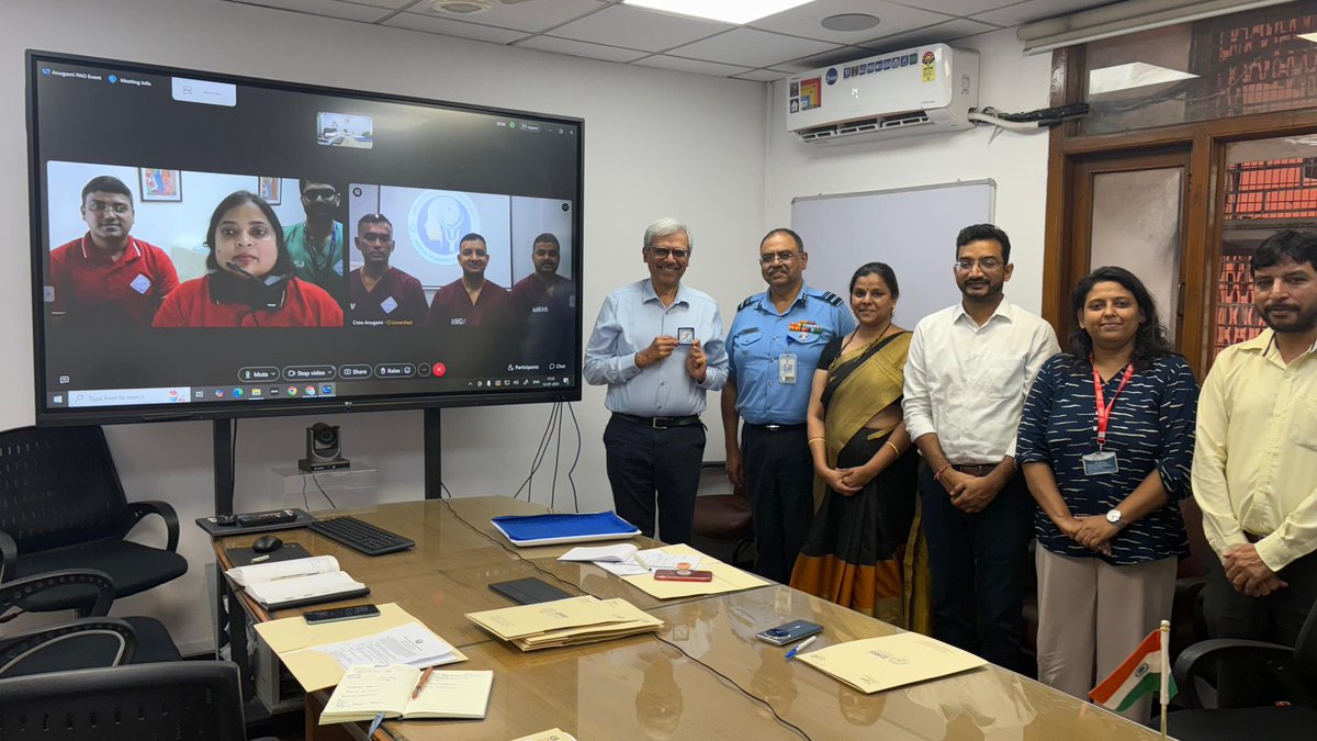 ICMR (@icmrdelhi) on Twitter photo As part of #MissionAnugami by ICMR’s Centre for Advanced Research–Space Psychology at IAM, Blr, Dr Rajiv Bahl (Secy <a href="/DeptHealthRes/">Department of Health Research, MoHFW</a> & DG ICMR) & AVM Agarwal (ACAS Med) interacted with Analogue Astronauts of the 10-day Space Analogue Experiment. 🇮🇳 <a href="/IAF_MCC/">Indian Air Force</a> <a href="/isro/">ISRO</a> As part of #MissionAnugami by ICMR’s Centre for Advanced Research–Space Psychology at IAM, Blr, Dr Rajiv Bahl (Secy <a href="/DeptHealthRes/">Department of Health Research, MoHFW</a> & DG ICMR) & AVM Agarwal (ACAS Med) interacted with Analogue Astronauts of the 10-day Space Analogue Experiment. 🇮🇳 <a href="/IAF_MCC/">Indian Air Force</a> <a href="/isro/">ISRO</a>