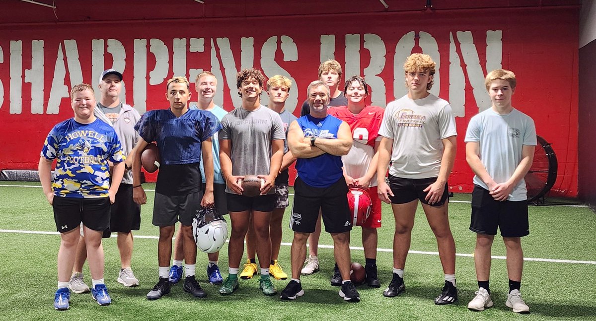 swobo's tweet image. The Factory was in full production mode this morning!! Snappers from Howell, Howell Central, Summit, Eureka, CBC, Chaminade, and Truman State! #TheFactoryJustKeepsOnProducing #RubioFamily #D1STLWest