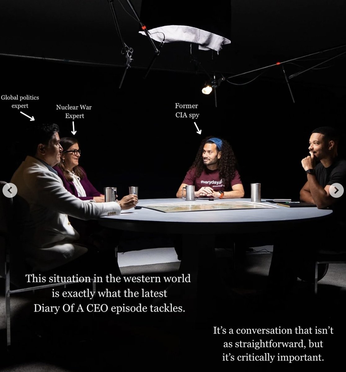 Annie Jacobsen (@anniejacobsen) on Twitter photo DIARY of a CEO <a href="/StevenBartlett/">Steven Bartlett</a>
WW3 Threats, roundtable - WATCH👇
💥Annie Jacobsen, author NUCLEAR WAR: A SCENARIO
🕵️♂️Andrew Bustamante, former CIA paramilitary officer w/ Air Branch
👨🏫Benjamin Radd, UCLA prof geopolitics, born in Iran
shorturl.at/twCQo DIARY of a CEO <a href="/StevenBartlett/">Steven Bartlett</a>
WW3 Threats, roundtable - WATCH👇
💥Annie Jacobsen, author NUCLEAR WAR: A SCENARIO
🕵️♂️Andrew Bustamante, former CIA paramilitary officer w/ Air Branch
👨🏫Benjamin Radd, UCLA prof geopolitics, born in Iran
shorturl.at/twCQo